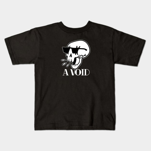 SKULL A VOID Kids T-Shirt by IAKUKI